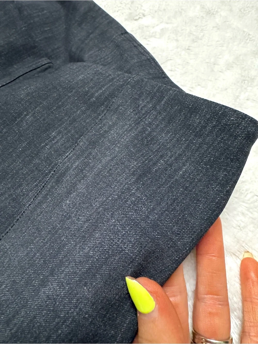 Lululemon here to there grey crosshatch texture pants